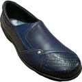 EMILY BLACK NAPPA CROC 6004-NAVY