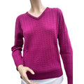 100% Super-Fine Merino Wool – V Neck Sweater (YC248)