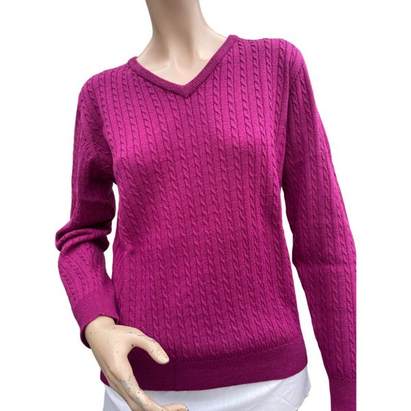 100% Super-Fine Merino Wool – V Neck Sweater (YC248)