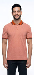 DRIFTERS POLO SHIRT WITH POCKET 55357-BRICK