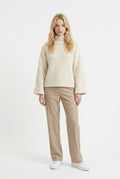 DEERPARK BASKET COMFORT CREW CUFFED SC32-IVORY