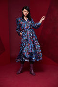 KATE COOPER PRINT FLARED DRESS KCAW23141