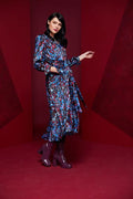 KATE COOPER PRINT FLARED DRESS KCAW23141