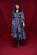 KATE COOPER PRINT FLARED DRESS KCAW23141