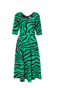 KATE COOPER ZEBRA PRINT FULL BELTED DRESS KCAW23159