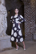 KATE COOPER SPOT DRESS WRAP DETAIL @ WAIST KCAW24110