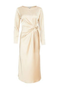 KATE COOPER SATIN DRESS WITH WRAP @ SIDE KCAW24138