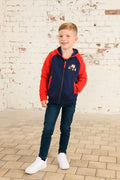 LIGHTHOUSE-JACKSON FULL ZIP TRACTOR NAVY RED