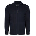 CABLE KNIT CARDIGAN KBS 81-NAVY BIG MAN
