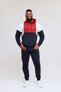 HOODED TRACKSUIT K TS002-NAVY MIX