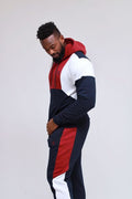 HOODED TRACKSUIT K TS002-NAVY MIX