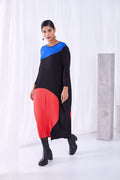 ORA COLOUR BLOCK PLEATED DRESS ORW23107 945