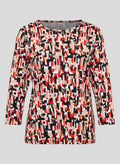 RABE LADIES TOP 3/4 SLEEVE 53-121351