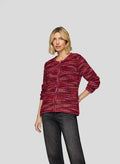 RABE LADIES ZIPPED JACKET 55-124524-SANGRIA