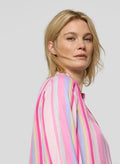 RABE L/S BLOUSE PINK STRIPE 56-117104