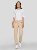 RABE ELASTIC WAIST JERSEY TROUSER 56-111454-BISCUIT