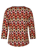 RABE TOP GEOMETRIC PATTERN L/S 57-122360