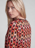 RABE TOP GEOMETRIC PATTERN L/S 57-122360
