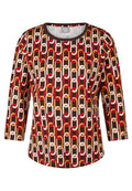 RABE TOP GEOMETRIC PATTERN L/S 57-122360