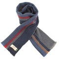 MUCROS WEAVERS DONEGAL TWEED SCARF-NAVY MIX