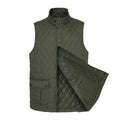 ASHBY QUILTED GILLET-GREEN