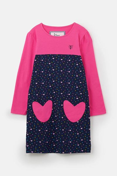 LIGHTHOUSE ESME GIRLS DRESS PINK & HEARTS