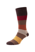 COMFORT TOP ANKLE BLOCK STRIPE HJ650