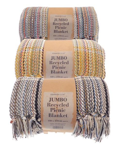 MIXED FABRIC LARGE PICNIC BLANKET HL207