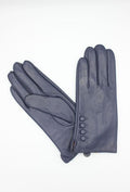 LADIES LEATHER GLOVES 17122-NAVY