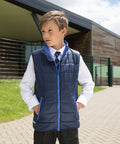 SLEEVELESS JACKET R234-NAVY ROYAL