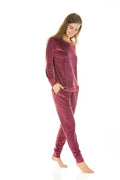 VELOUR LOUNGE SUIT DIAMONDS ON BODY 57291 MARQUISE