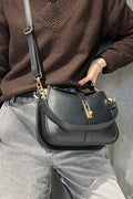 ITALIAN LEATHER HANDBAGC25270-BLACK