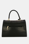 VINTAGE STYLE CROC EFFECT 5764-BLACK