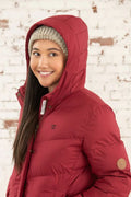LIGHTHOUSE SAVANNAH LONG COAT-MAROON