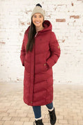 LIGHTHOUSE SAVANNAH LONG COAT-MAROON