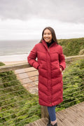 LIGHTHOUSE SAVANNAH LONG COAT-MAROON