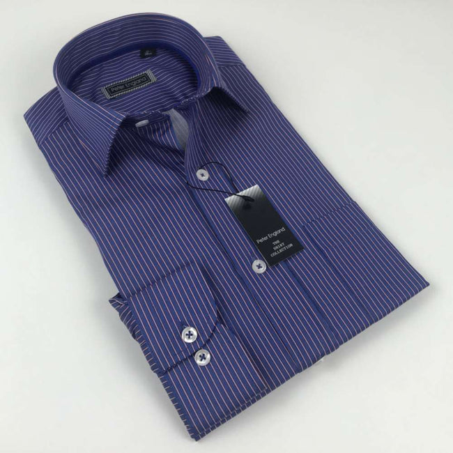 Peter England Mens Formal Shirt Pink Stripe - 15