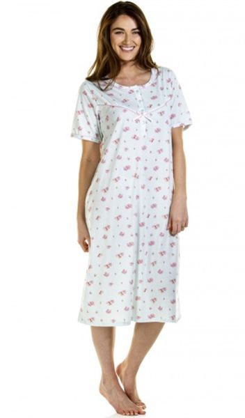 S/S FLOWER PRINT PINK BLUSH 05327 LA MARQUISE