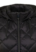 LEBEK QUILTED LONG GILET HOODED 11480022-BLACK