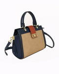 VERBENA COLOUR BLOCK TOTE BAG 11GL252-NAVY