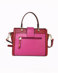VERBENA COLOUR BLOCK TOTE BAG 11GL252-RED