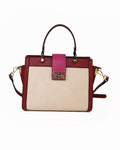 VERBENA COLOUR BLOCK TOTE BAG 11GL252-RED