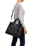 ANZU A LINE HANDHELD TOTE 11GL270-BLACK