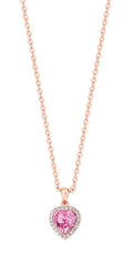 TIPPERARY CRYSTAL HEART PENDENT PINK CZ 145894
