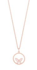 TIPPERARY CRYSTAL BUTTERFLY CIRCLE PENDANT 150270