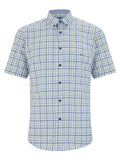 Drifters Mans Short Sleeve Shirt 14308 - Green, m