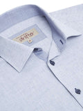 Drifters Mans Short Sleeve Shirt 15179 - Sky Blue, l