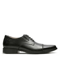 Clarks Mans Shoe Tilden Cap Black - 6