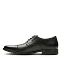 Clarks Mans Shoe Tilden Cap Black - 8