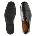 Clarks Mans Shoe Tilden Cap Black - 9